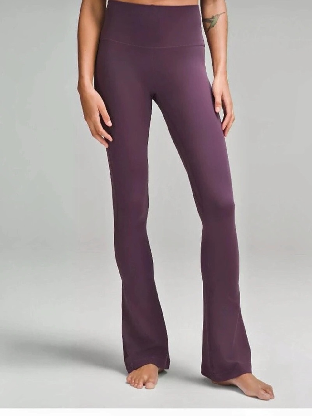 Cute Lululemon Align Mini Flare Pant Regular in Grape Thistle - Size 12